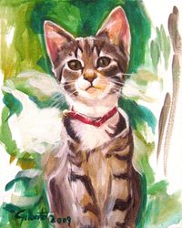 #animalportrait #acrylpainting #fineart #cat #gilbertogiardini